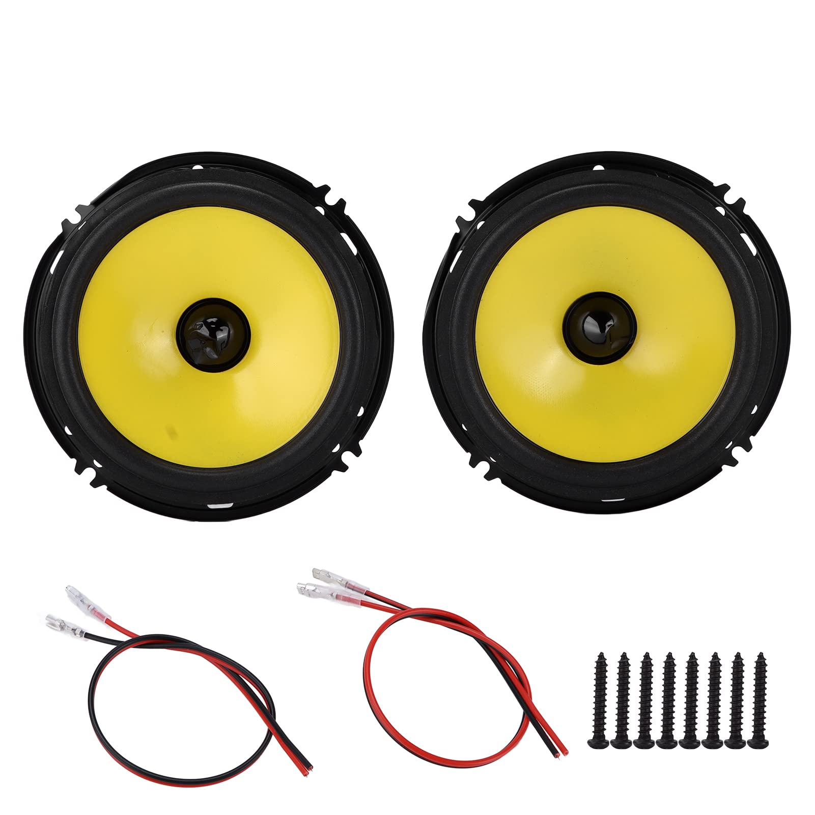 Aramox 2Pcs 4-Way Tweeter Speaker, 600W High Power Audio Speaker with 92±1.5dB Sensitivity, Universal Dome Tweeter Loudspeaker for Car Audio System - Perfect for Upgrading Vehicle Sound Quality & Enhancing Music Experience