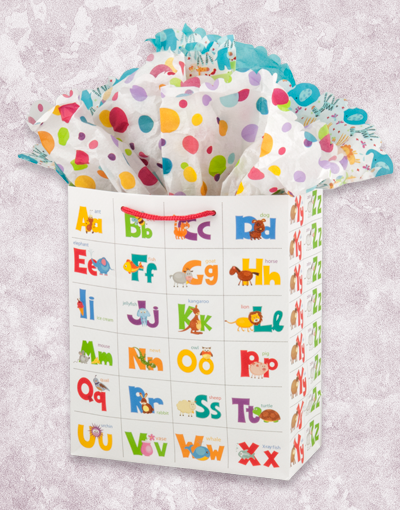 Fun Alphabet Garden Gift Bags for Kids - Colorful ABC Learning Party Favors for Birthdays, Baby Showers & Classroom Rewards