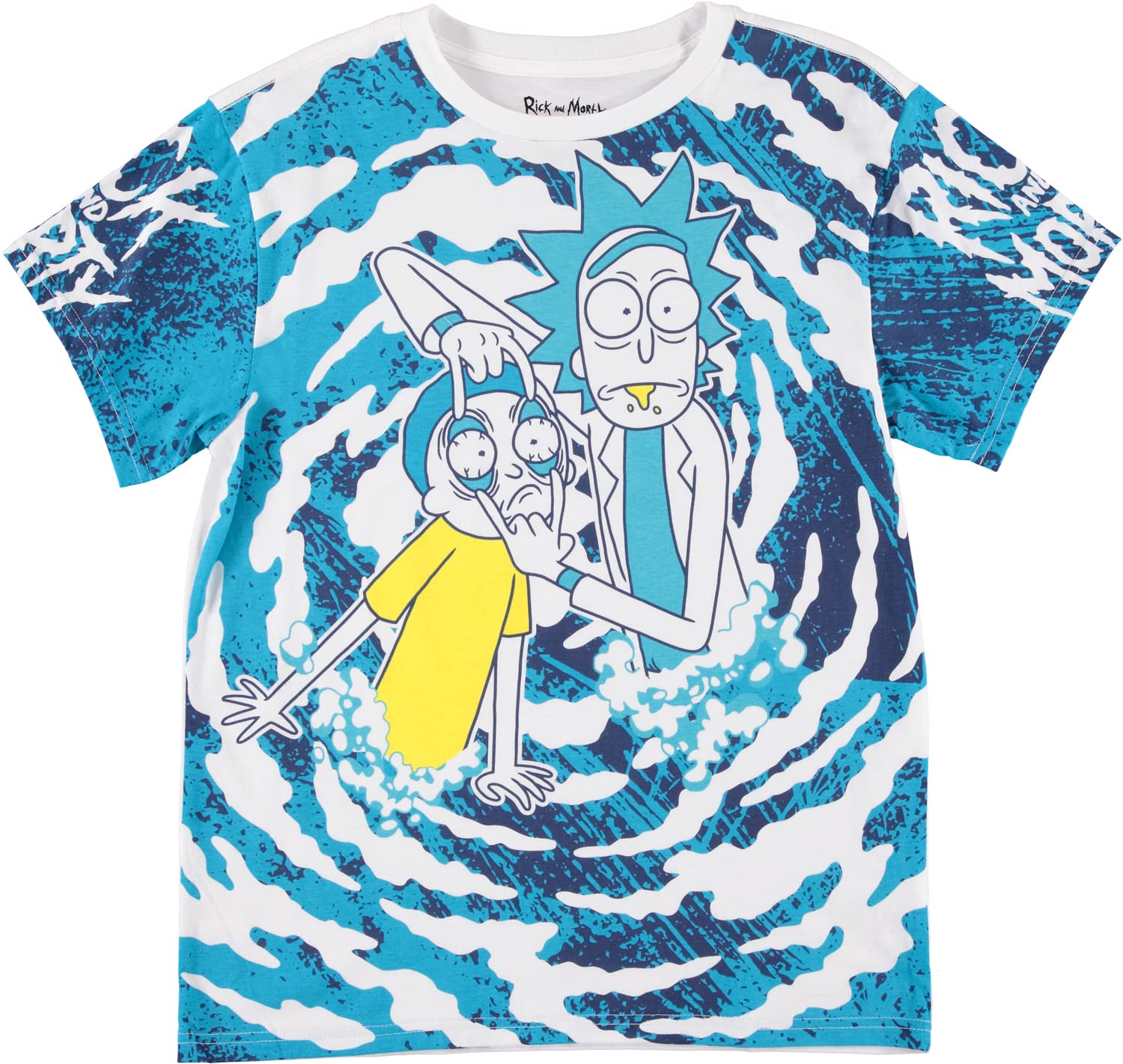 Rick & Morty Oversize Print T-Shirt for Men - Casual Graphic Tee for Fans