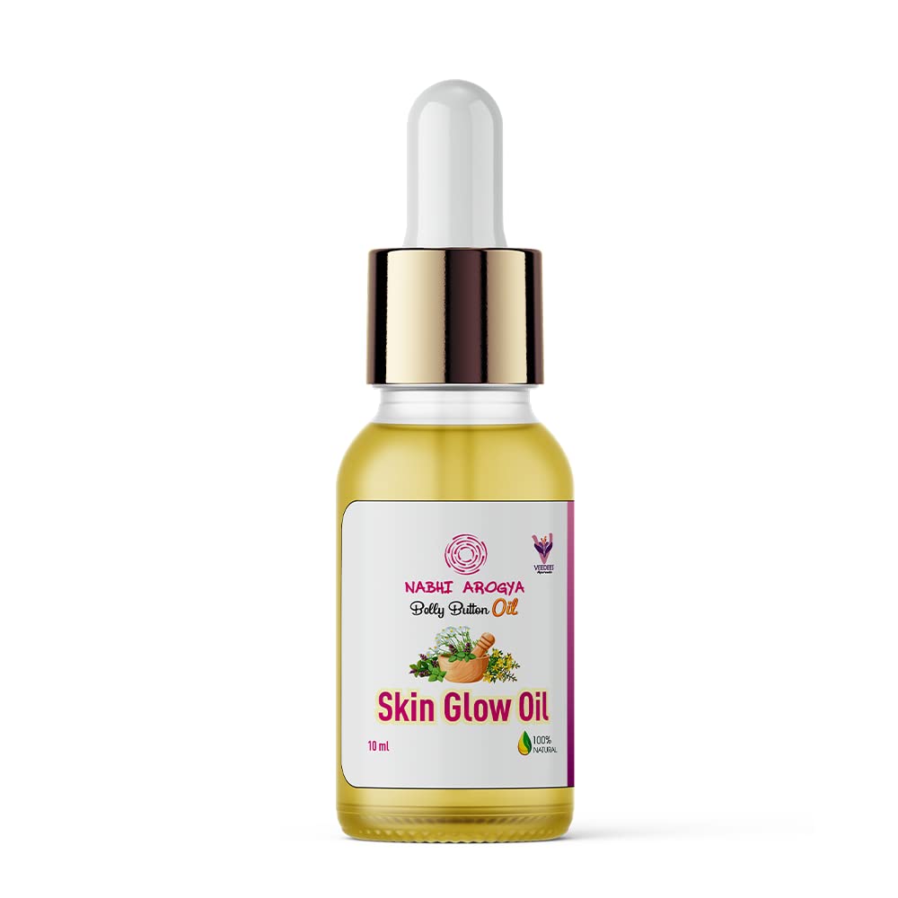 VEEDEES Nabhi Arogya Ayurvedic Belly Button Oil for Glowing Skin & Healthy Skin Care | Cold Pressed Essential Oil | 10ML Natural Skin Nourishment | Perfect for Daily Ayurvedic Beauty Routine & Relaxation