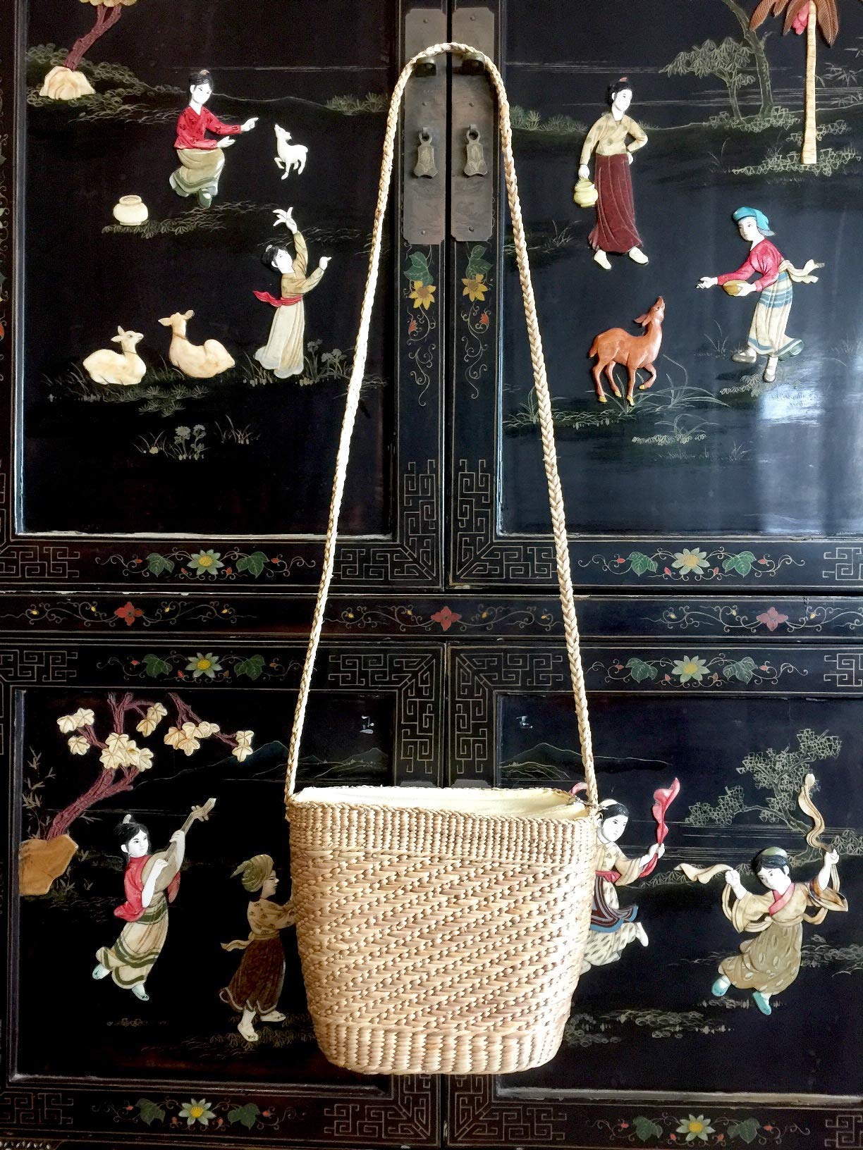 Handwoven Straw Crossbody Bag - Eco-Friendly Beach Tote & Shoulder Purse for Women | Summer Fashion Accessory for Travel, Shopping & Outdoor Activities