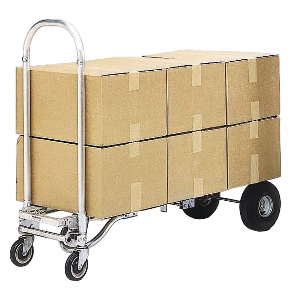 Magliner Gemini Sr Convertible Hand Truck with Replacement Casters (2-Piece Bundle) - Heavy Duty Utility Cart for Warehouse, Retail & Home Moving