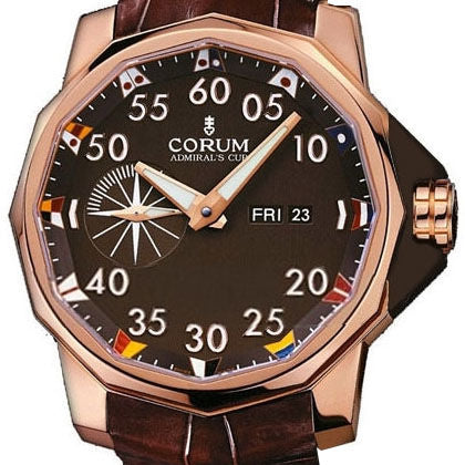 Corum Admirals Cup 18K Rose Gold Men's Luxury Watch - Waterproof Chronograph for Business, Formal Events & Gifts