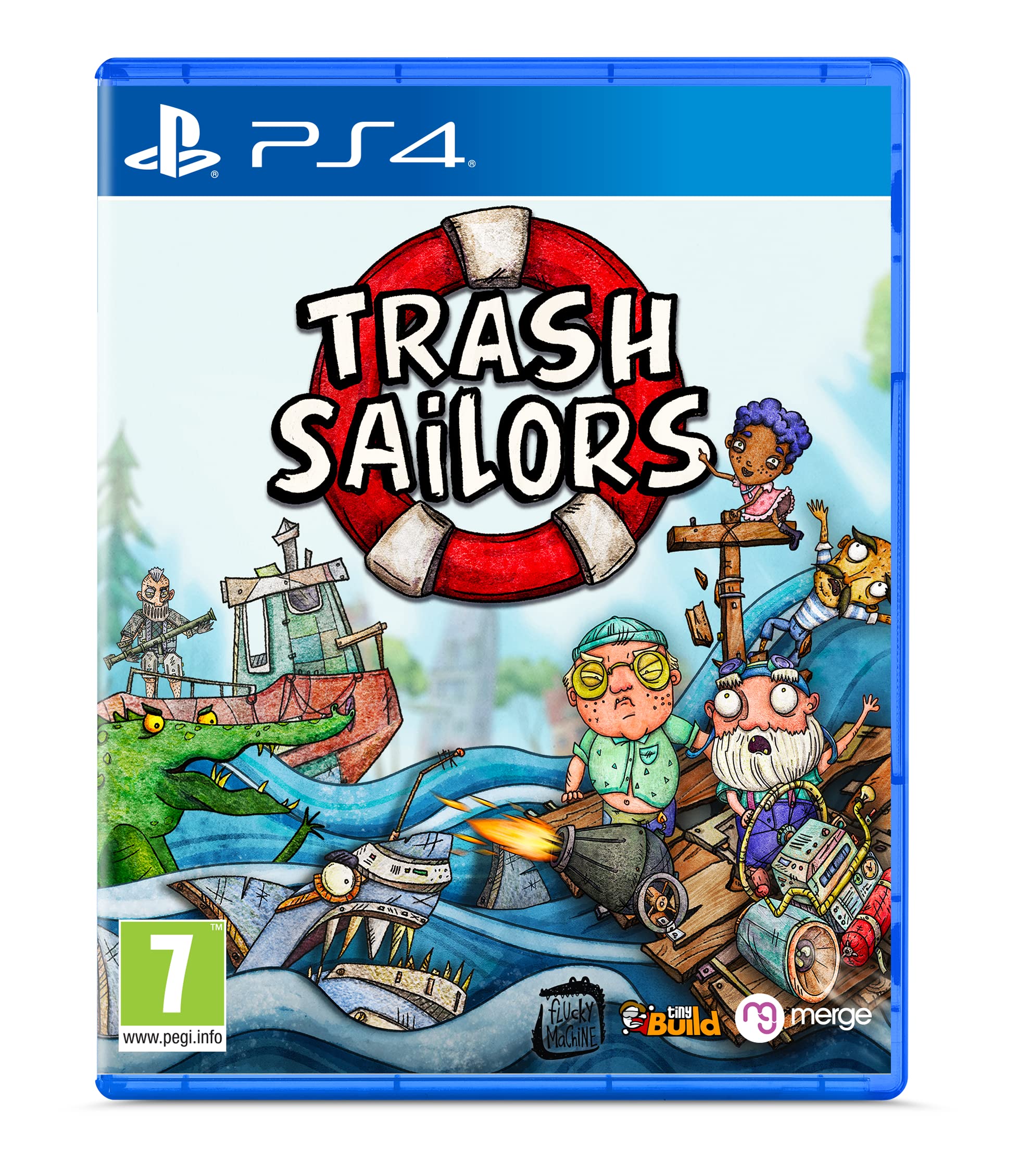 Trash Sailors - Fun Multiplayer Sailing Adventure Game for PS4 | Family-Friendly Co-op & Party Game | Perfect for Game Nights & Online Play