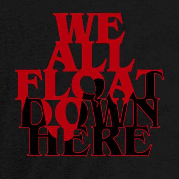 Pop Threads 'We All Float Down Here' Horror Balloons Clown T-Shirt for Kids & Youth - Scary Movie Inspired Outfit for Halloween, Cosplay & Stephen King Fans