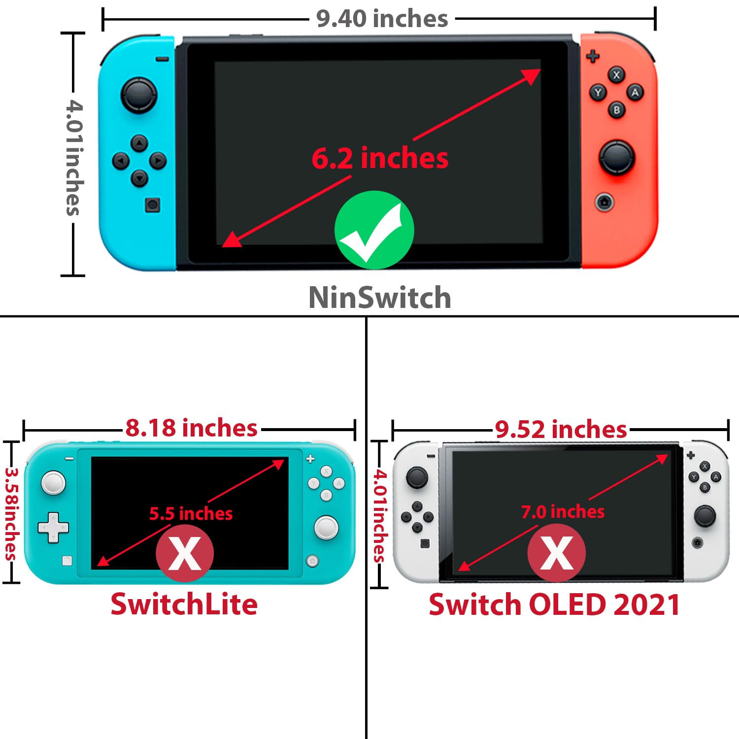 Premium Carbon Fiber Hard Travel Case for Nintendo Switch with 2 Pack Tempered Glass Screen Protectors | Durable Protective Shell & Carry Pouch in Blue | Perfect for Gaming On-The-Go & Travel Protection