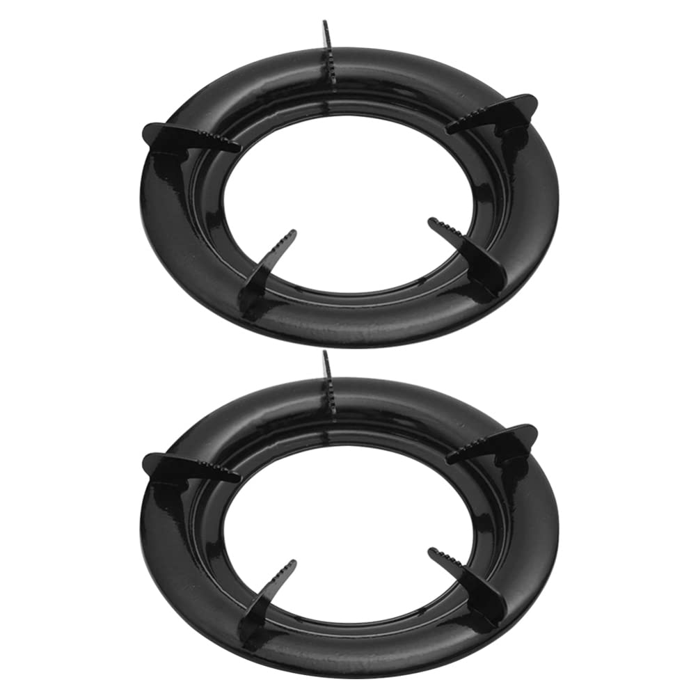2-Piece Cabilock Wok Support Ring - Heavy Duty Gas Stove Bracket & Pot Stand for Woks, Pans & Cookware - Compatible with Gas Grill, Electric Stove & Kitchen Cooktops - Perfect for Stir-Frying, Deep Frying & Asian Cooking