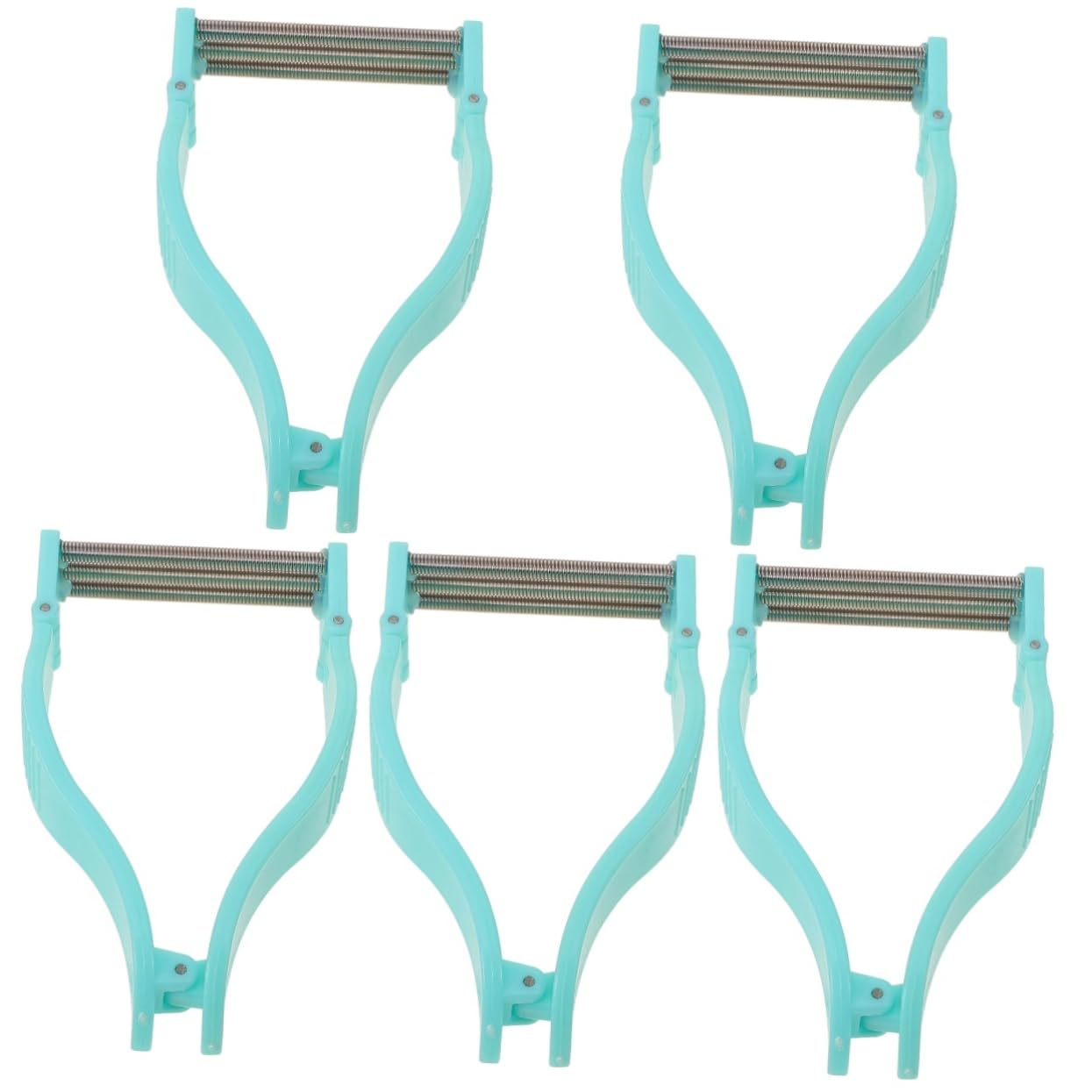 Hemoton 5-Piece Facial Hair Removal Kit for Women - Eyebrow & Face Fuzz Epilator Tool with HIPS Light Green Handle | Gentle Hair Remover for Smooth Skin at Home or Salon