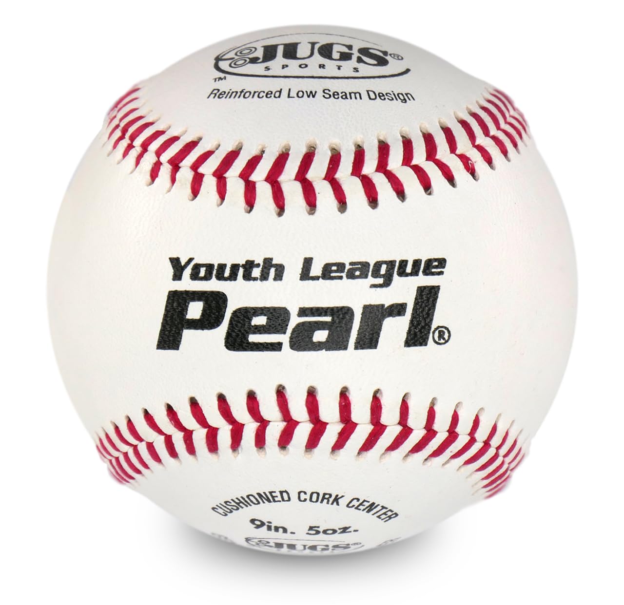 Jugs Youth League Pearl Leather Baseballs - Pitching Machine Baseballs (1 Dozen) | Durable Practice Balls for Youth Baseball Training, Games & Pitching Machines