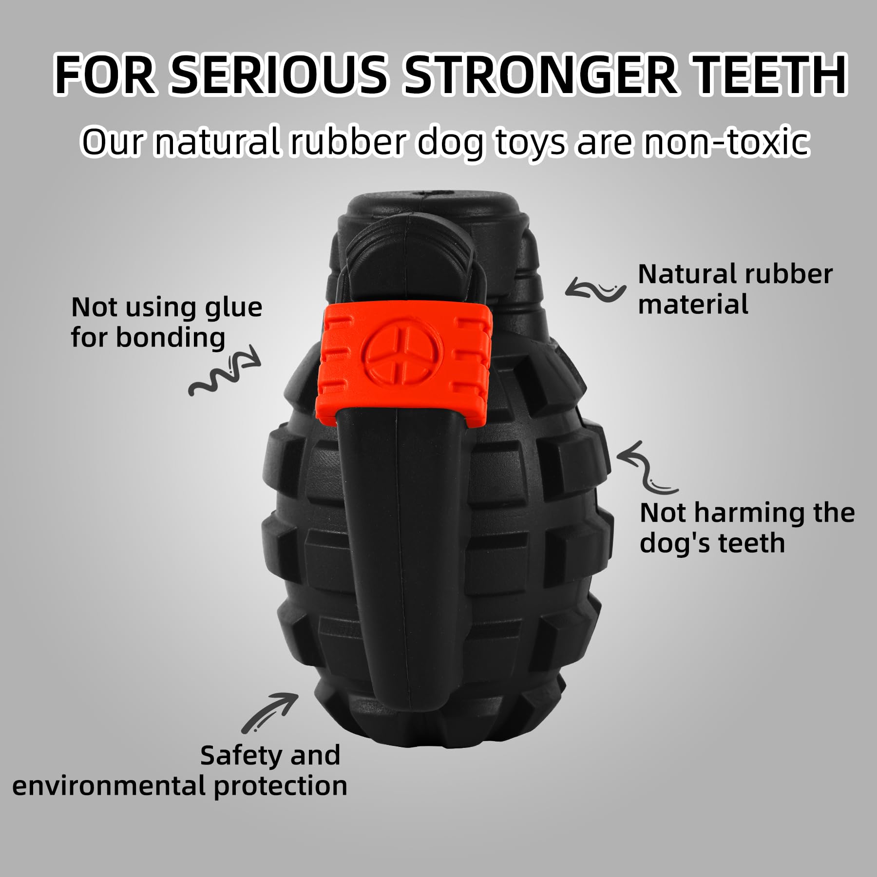 Indestructible Heavy Duty Dog Chew Toys for Aggressive Chewers - Durable Large Dog Toys for Aggressive Chewing, Black - Perfect for Outdoor Play and Training Sessions