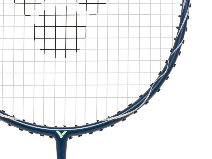 VICTOR AURASPEED 3200B Pre-Strung Badminton Racket - Dark Mineral Blue - Professional Carbon Fiber Shuttlecock Racket for Advanced Players - Perfect for Tournaments & Training Sessions