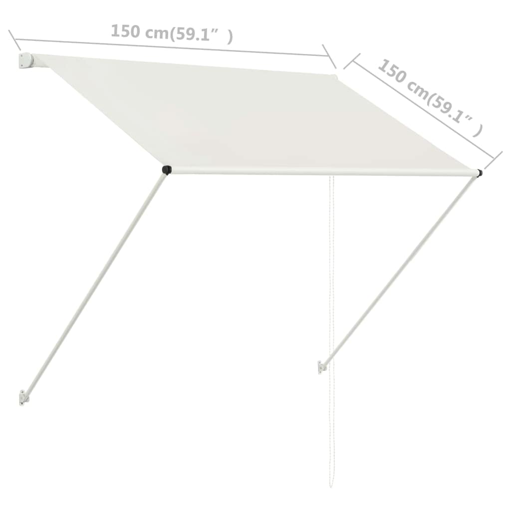 CHARMMA Retractable Awning 59.1