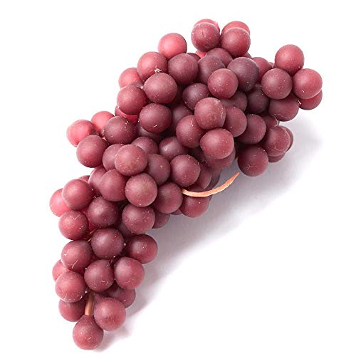 Wholesale Bulk Purple Artificial Grape Clusters - Set of 3 | Realistic Fake Grapes for Home Decor, Wedding Centerpieces, Craft Projects & DIY Displays