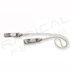 RF PBT Foil Saber Mask Connector Cord - Straight White Wire for Cosplay, LARP & Halloween Costume Accessories