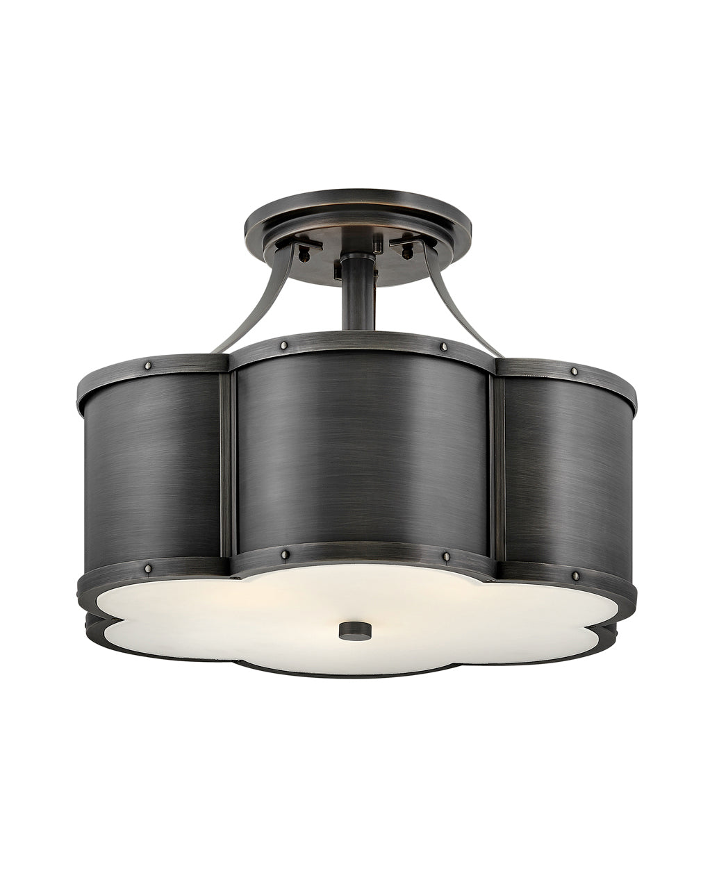 Lucky Semi Flush Mount Ceiling Light Fixture - Modern LED Lighting for Bedroom, Kitchen, Hallway & Living Room