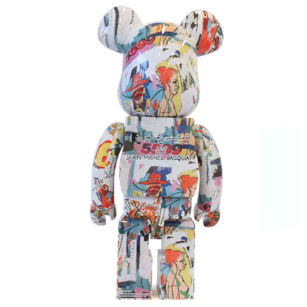1000% Bearbrick Warhol X Basquiat 4 Limited Edition Art Toy Collectible - Perfect for Home Display, Office Decor & Pop Culture Enthusiasts