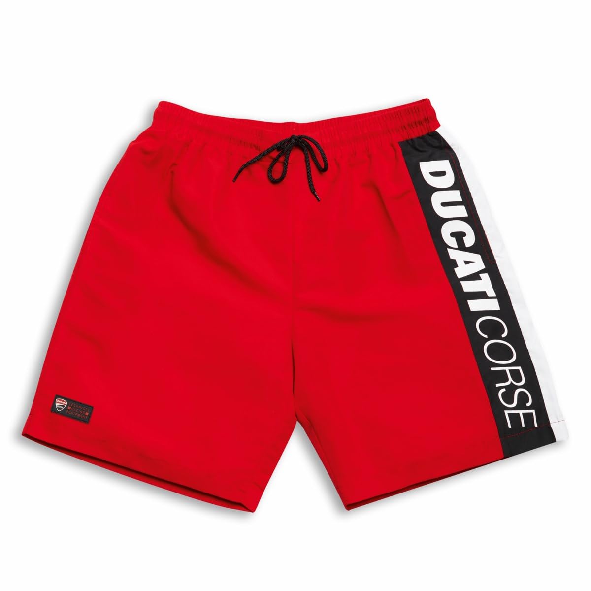 Ducati Men's Corse Race Logo Swim Shorts - XL Size, Red - Perfect for Beach, Pool, and Summer Water Sports