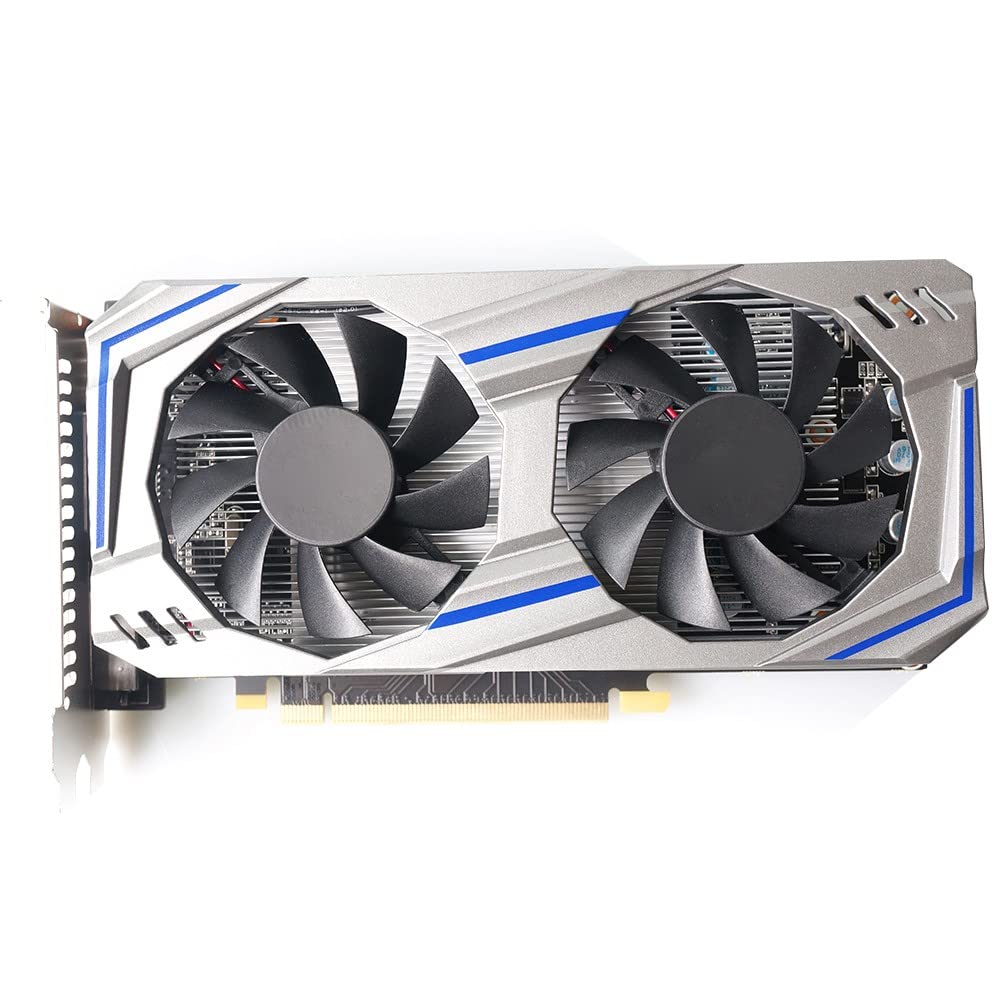 NVIDIA GTX 550 Ti 6GB GDDR5 192-bit PCIe 2.0 Gaming Graphics Card with Dual Cooling Fans - HDMI, DVI & VGA Outputs - Perfect for Gaming, Video Editing & 3D Rendering (Silver)