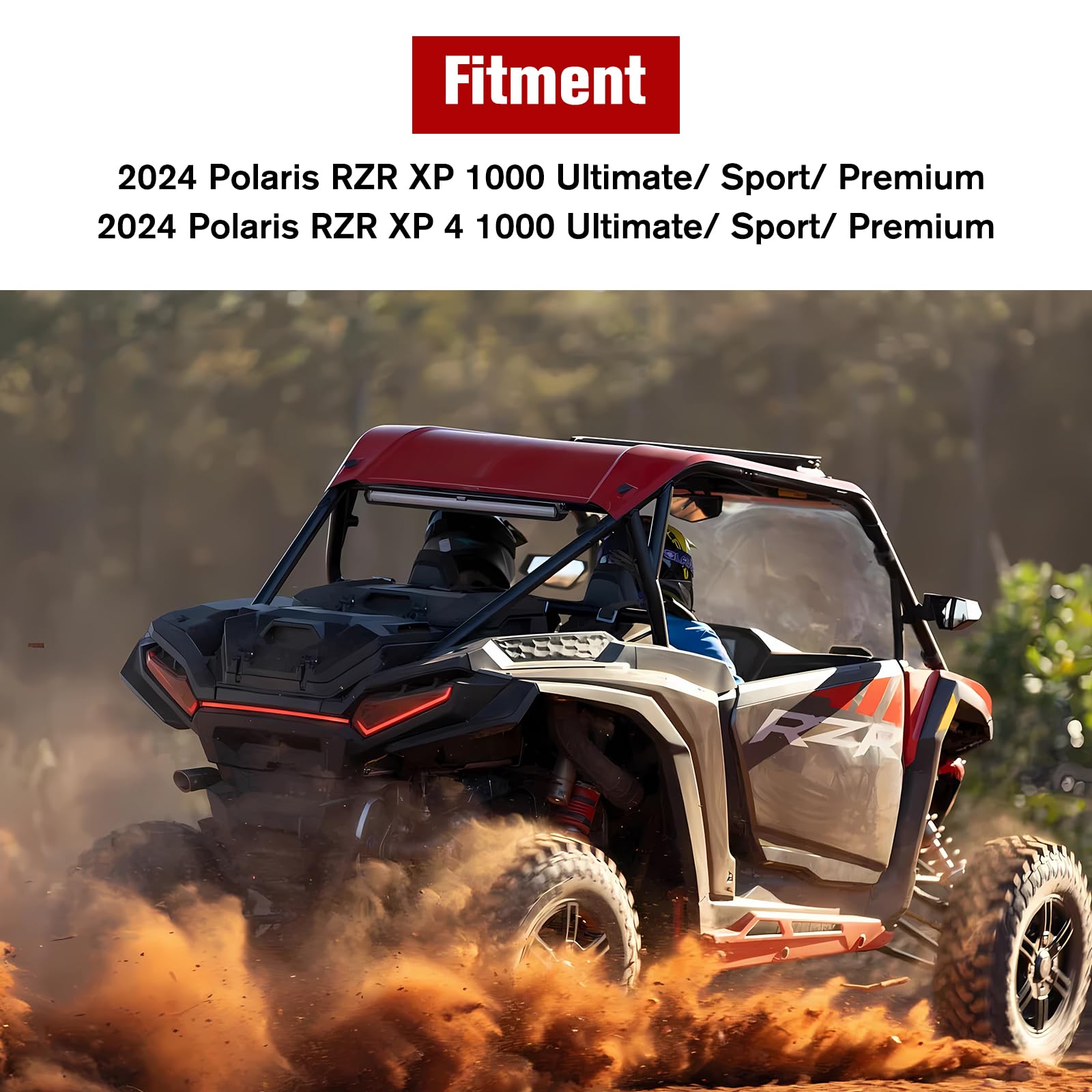 2024 Polaris RZR XP 1000 Rear Cargo Storage Box - 55 QT Durable Trunk Bin for UTV Accessories (Fits XP 1000/XP 4 1000) - OEM #2884525 Replacement - Black - Perfect for Off-Road Adventures & Gear Organization