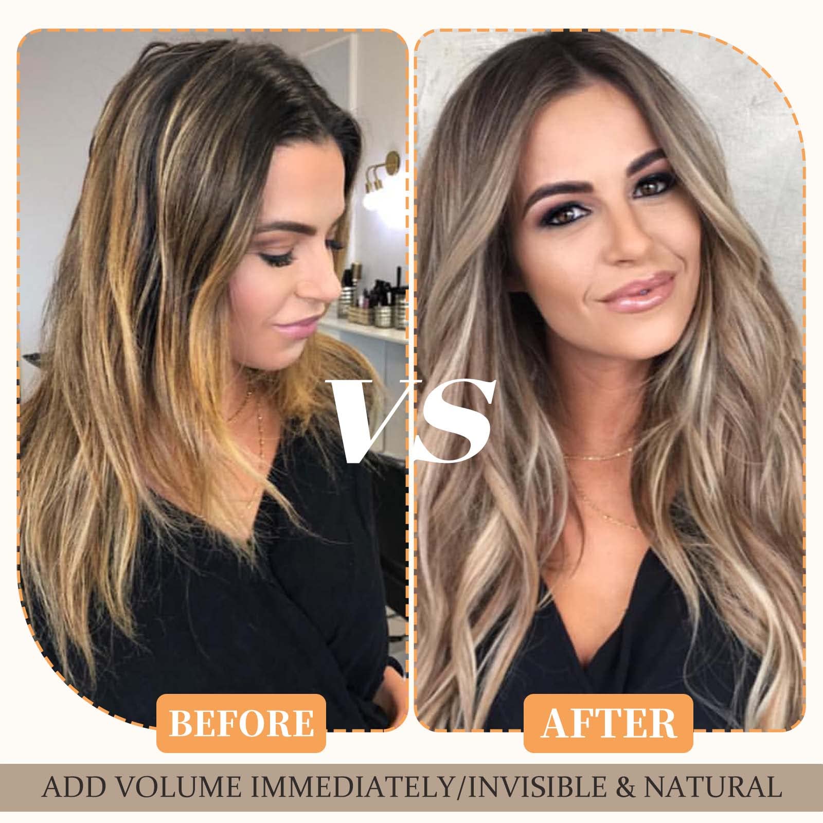 Premium Hairro Glue-In Human Hair Extensions – 14 Inch 30g 20pcs Tape-In Weft with Double Sided Tape (Medium Brown & Dark Blonde) for Natural Volume & Length – Perfect for Balayage Highlights, Daily Styling & Special Occasions