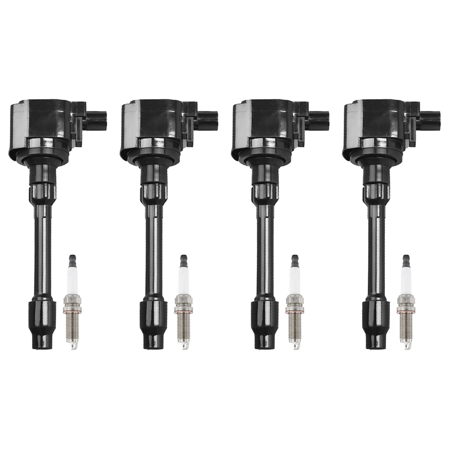 ENA 4-Piece Ignition Coil Pack with Iridium Spark Plugs - Compatible with Honda Civic & CR-V 2016-2023 (1.5L 2.0L) - Replacement for UF781 8502 CM11-124A - Perfect for Engine Performance Upgrades & Smooth Acceleration