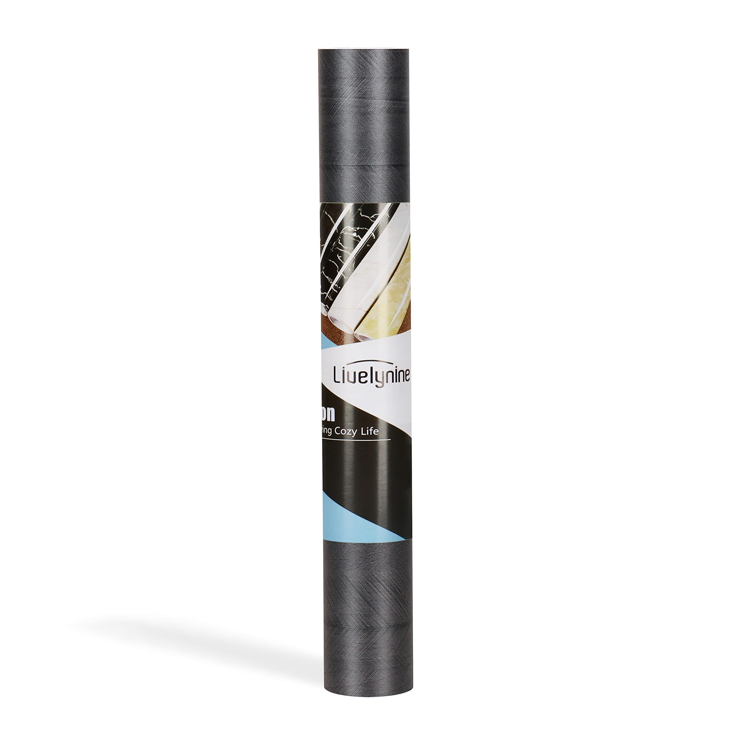 Livelynine 15.8x197 Inch Ebony Wood Peel and Stick Contact Paper - Waterproof Self-Adhesive Vinyl Wrap for Countertops, Cabinets, Walls & Desks | Perfect for Kitchen Remodel, Furniture Upgrade & DIY Home Decor