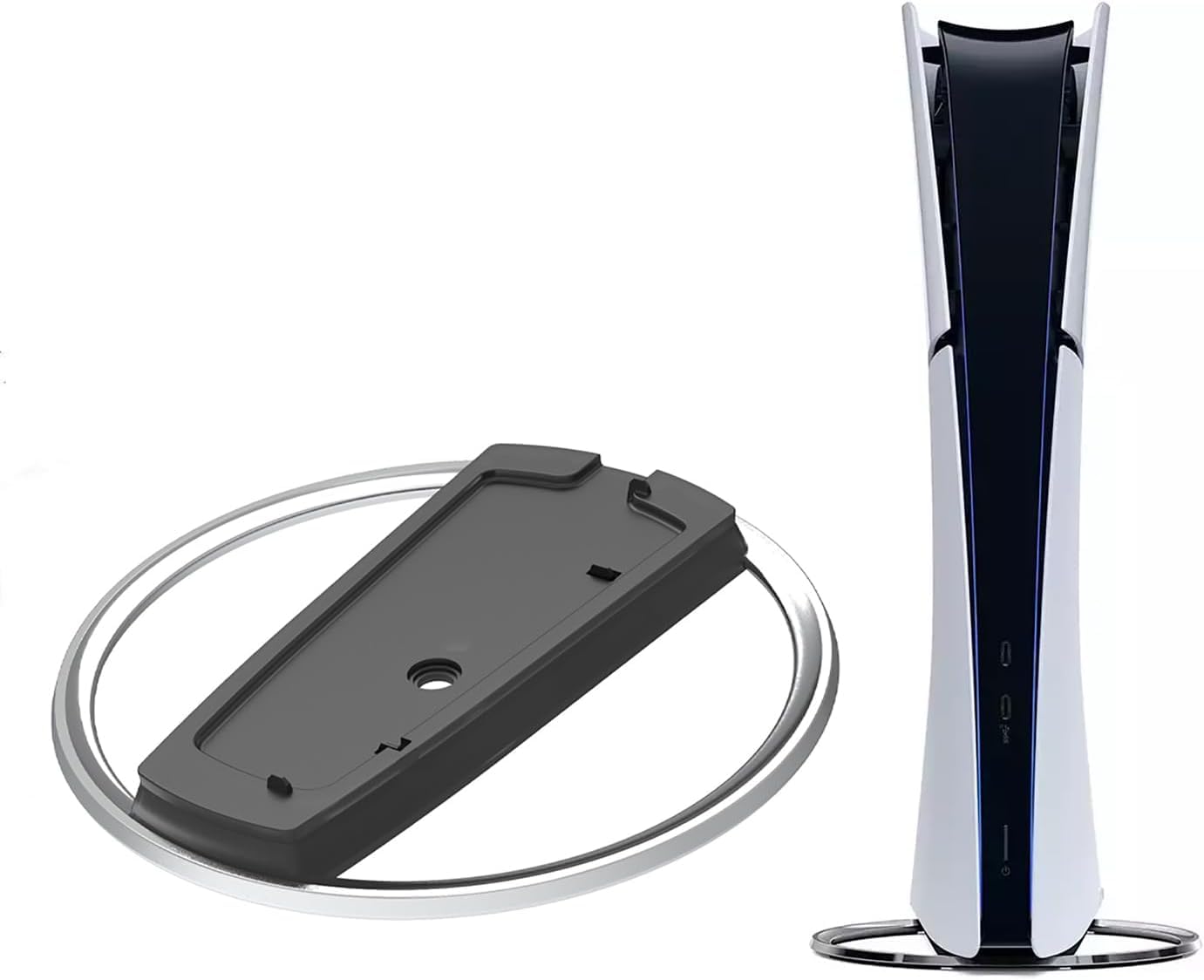 PS5 Vertical Stand for PlayStation 5 Slim & Pro - Cooling Base Stand for PS5 Disc & Digital Edition - Perfect for Gaming Setup & Entertainment Centers