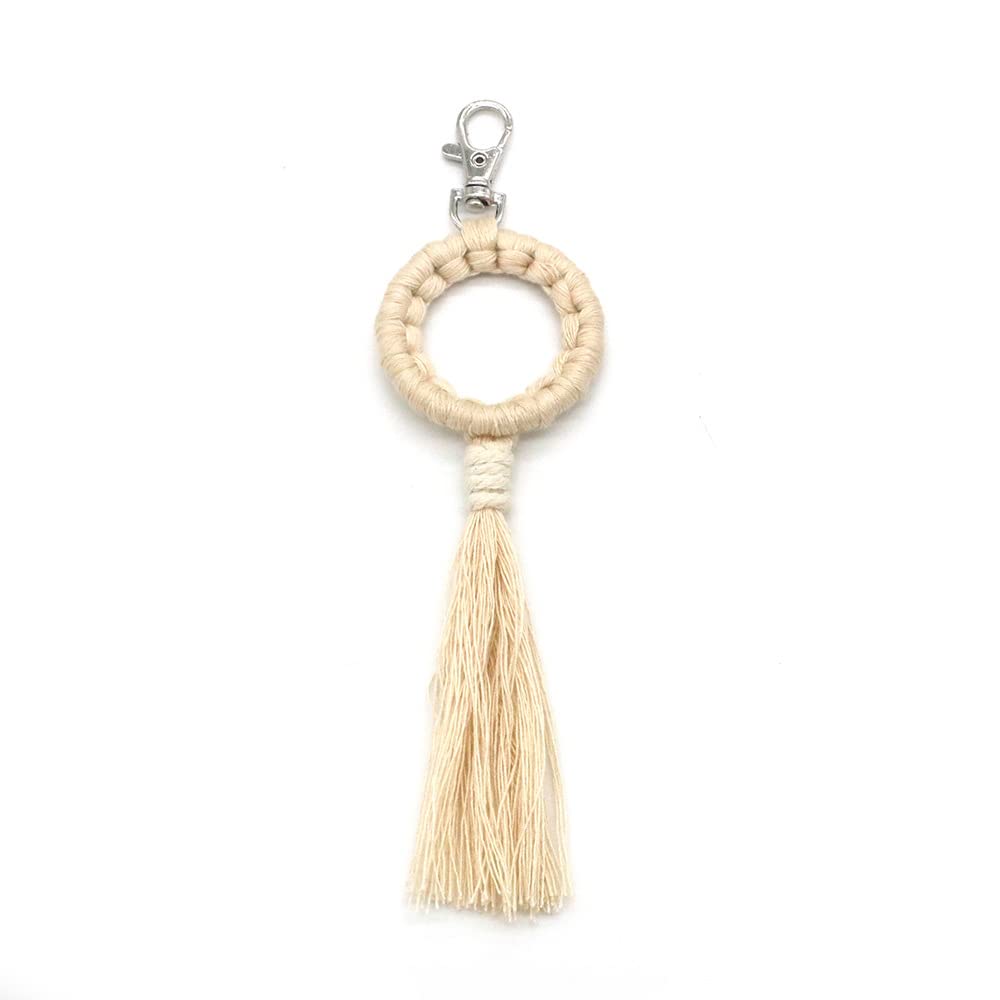 Handmade Mini Macrame Keychains - Boho Style Car Keys, Purse & Phone Charms for Women | Perfect for Gifts, Travel & Everyday Use