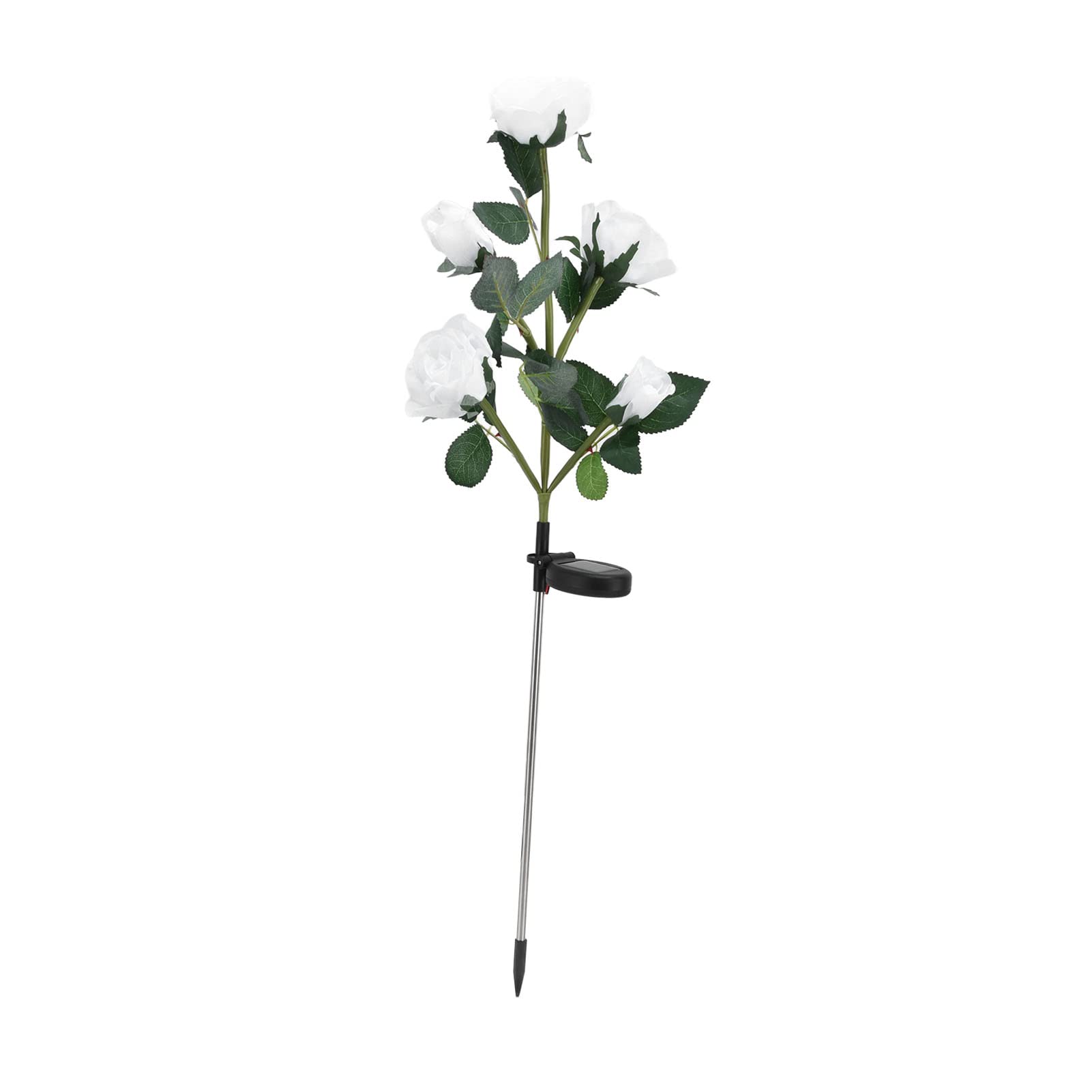 Solar Powered Garden Lights - White Solar Flower Lights with Automatic Charging & LED Illumination for Outdoor Decoration in Yard, Patio, Lawn & Pathway