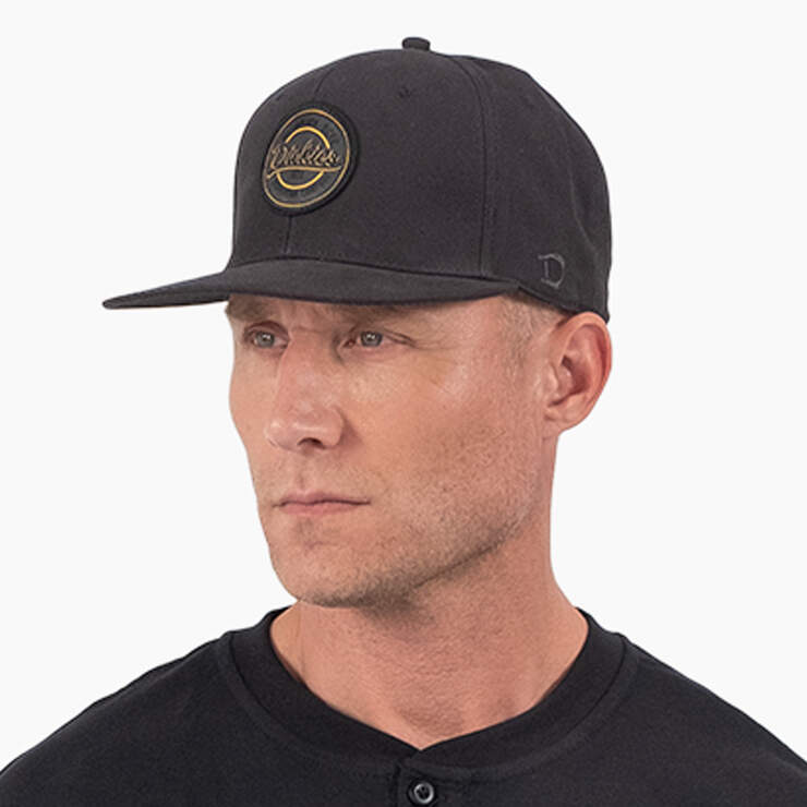 DICKIES Flat Bill Duck Cap - Black | Adjustable Snapback Hat for Men & Women | Perfect for Outdoor Activities, Sports & Casual Wear