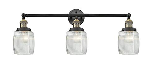 Black Antique Brass / Thick Clear Halophane