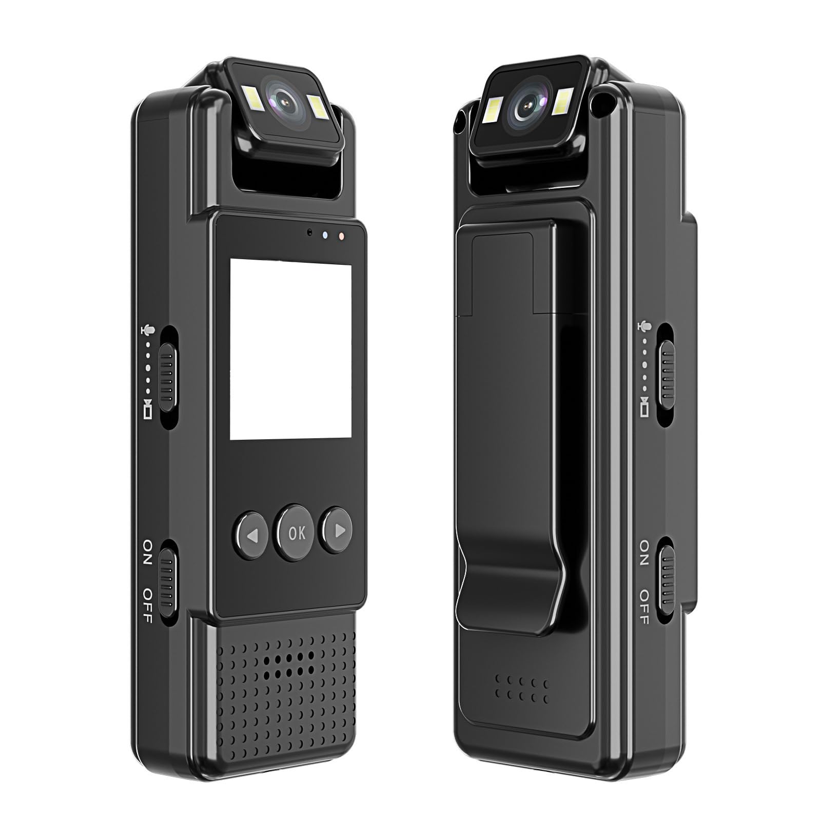 Xuanxi 1080P HD Pocket Camcorder with 180° Rotatable Lens, 1.3inch LCD Screen, Clip-On Design - Perfect for Vlogging, Travel Adventures, Sports Recording & Everyday Moments