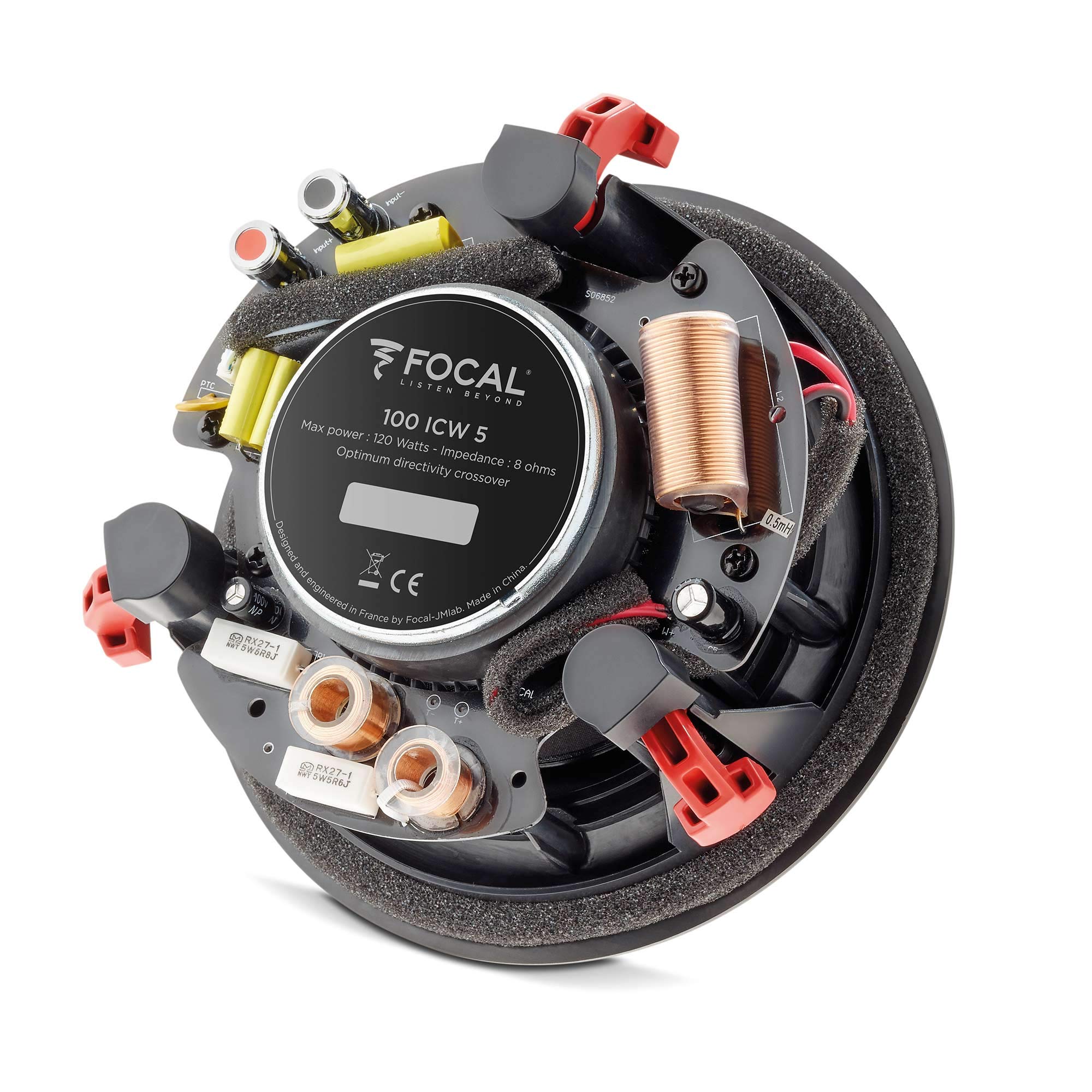 Focal F100ICW5 In-Wall/In-Ceiling 2-Way Coaxial Loudspeaker - High Performance Home Audio Speaker for Surround Sound & Home Theater Systems