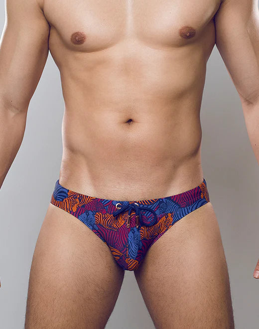 2eros Stallion Swim Brief - Navy Blue Men's Swimwear for Beach & Pool - Comfortable & Stylish Swim Trunks for Swimming, Sunbathing & Water Sports