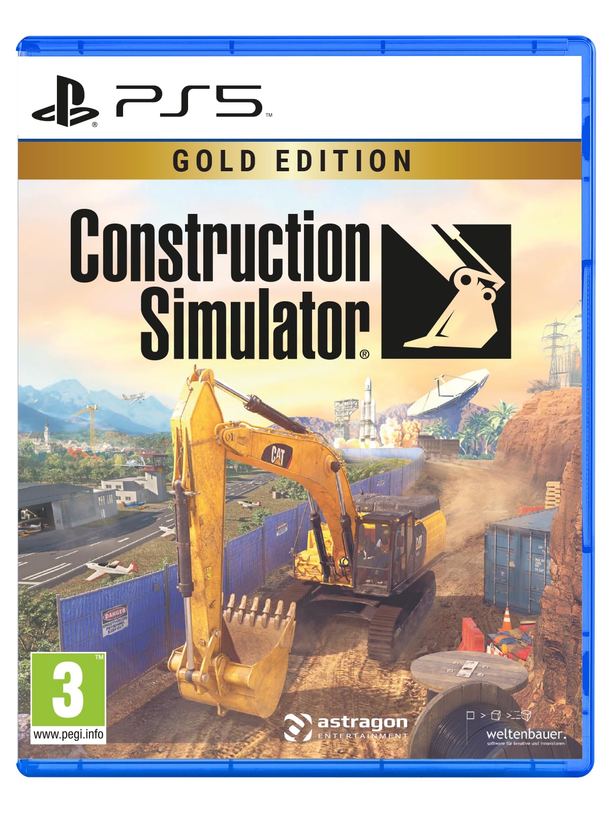 Construction Simulator - Gold Edition for PlayStation 5 | Realistic Building & Heavy Equipment Gameplay for Construction Enthusiasts | Perfect for Simulation Fans & Aspiring Engineers