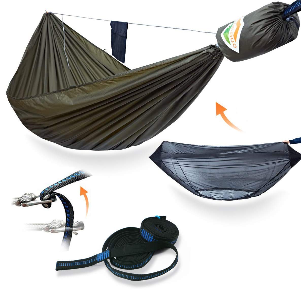 OneWind Ultralight Hammock Top Quilt - 50F Warm Sleeping Bag Alternative for Camping, Backpacking & Outdoor Adventures