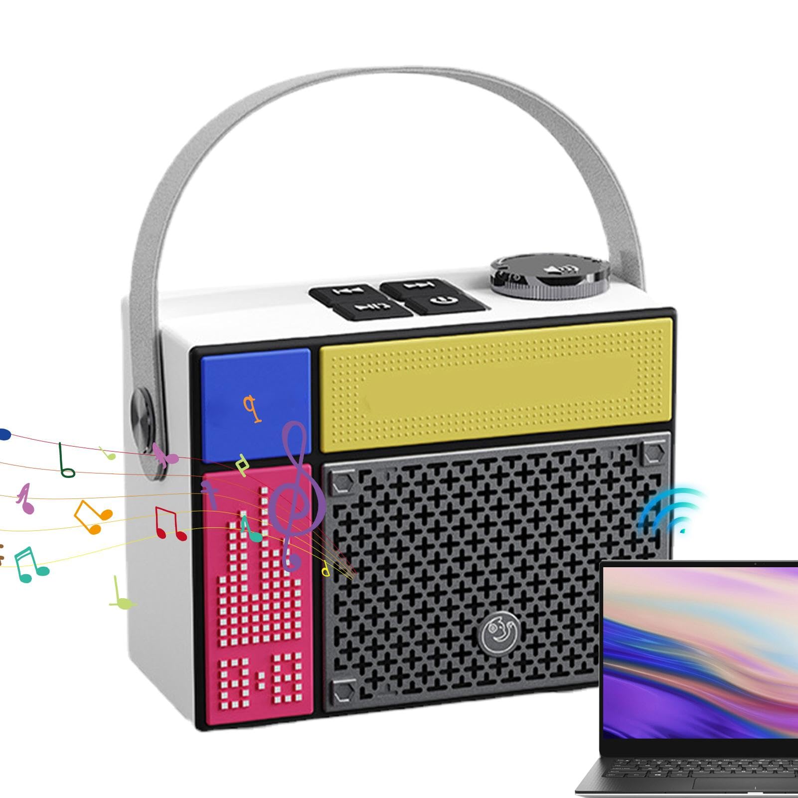 Portable Wireless Bluetooth Speaker - High-Quality Clear Sound, Waterproof & Lightweight for Outdoor Camping, Travel, Home, Office, and Kids Room Use