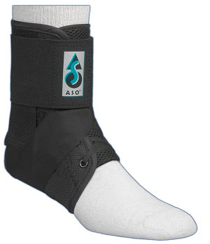 **ASO Ankle Brace for Sprain Support & Injury Recovery - Adjustable Compression Sleeve for Running, Basketball, Hiking & Sports Injury Prevention**