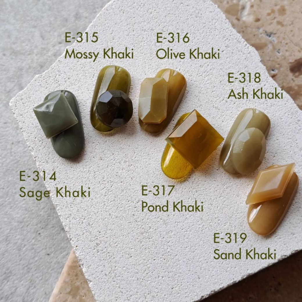 Kokoist E 316 Olive Khaki Gel Polish - Long Lasting Nail Lacquer for Salon & Home Manicures | Perfect for Everyday Wear & Special Occasions
