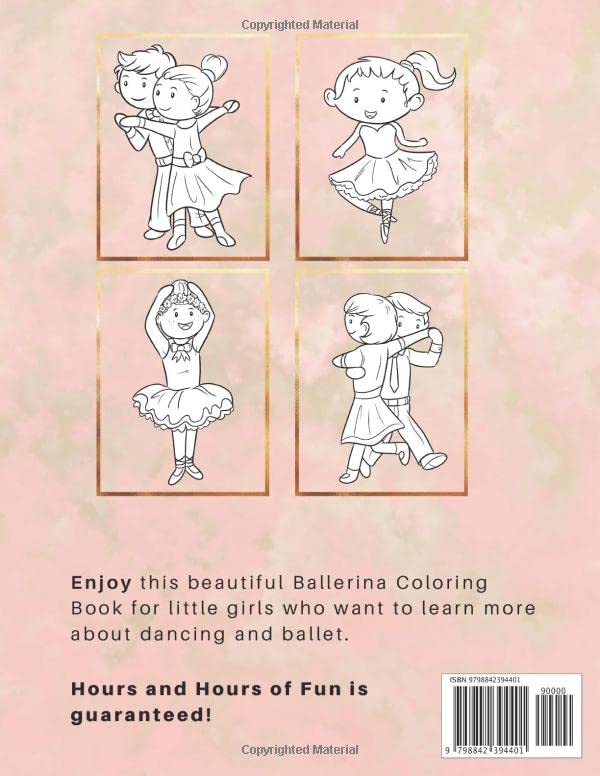 Ballet Dance Coloring Book For Girls 3-8: Nutcracker & Ballet Themed Activity Book with Large Pages | Perfect Fall Gift for Toddlers & Little Ballerinas | Birthday, Christmas & Dance Class Rewards