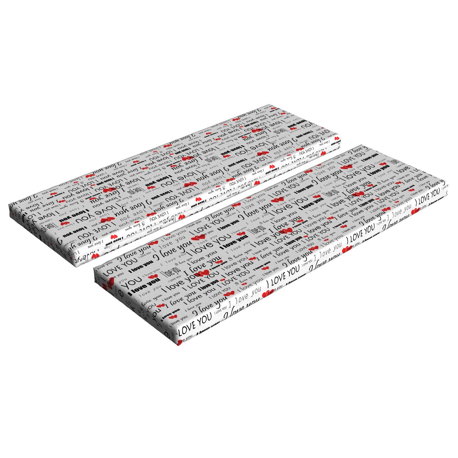 Ambesonne Romantic Bench Cushion Set of 2 - 