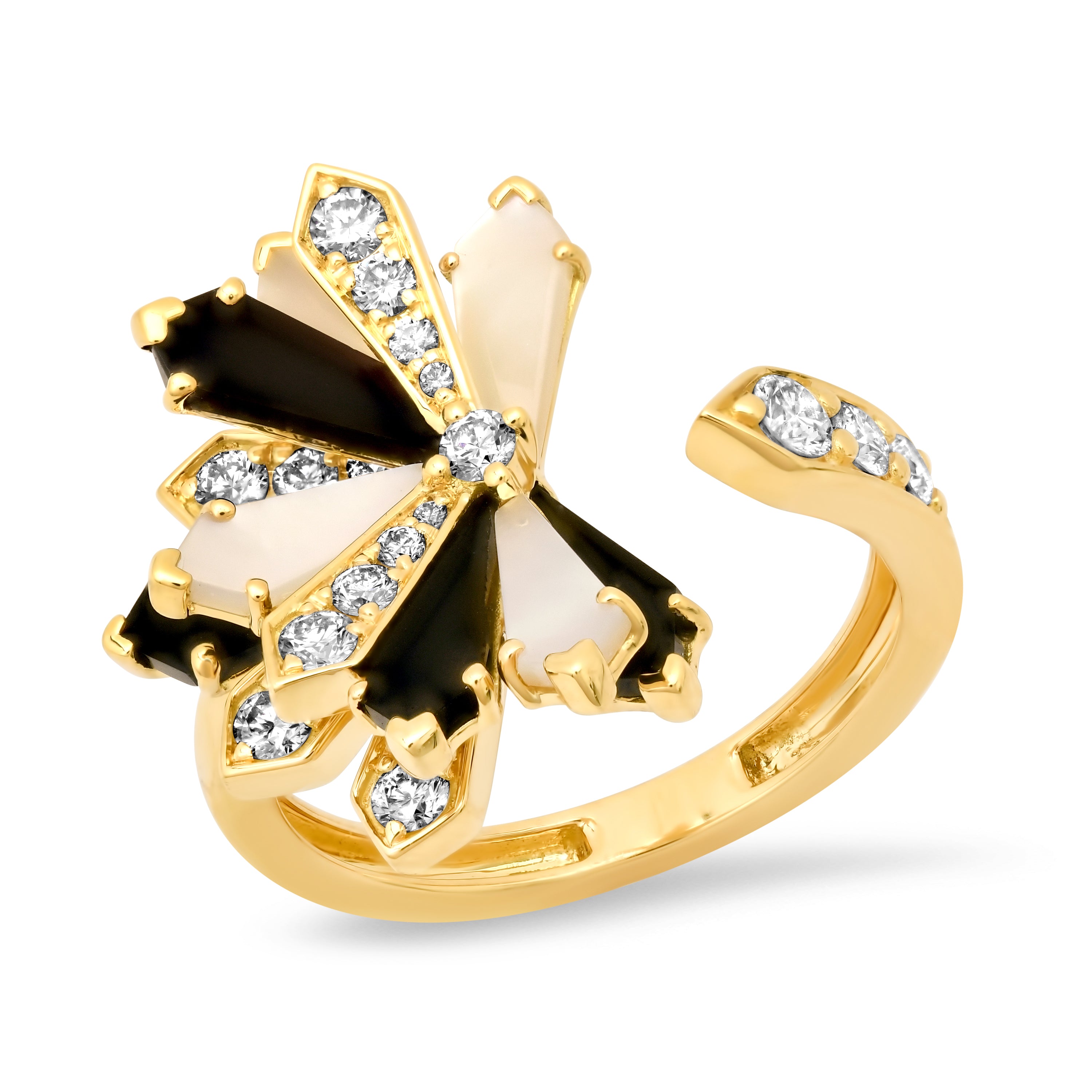 Stylish Penacho Fan Ring Set - 4 Elegant Ring Combinations for Women | Perfect for Parties, Weddings & Everyday Fashion Accessories
