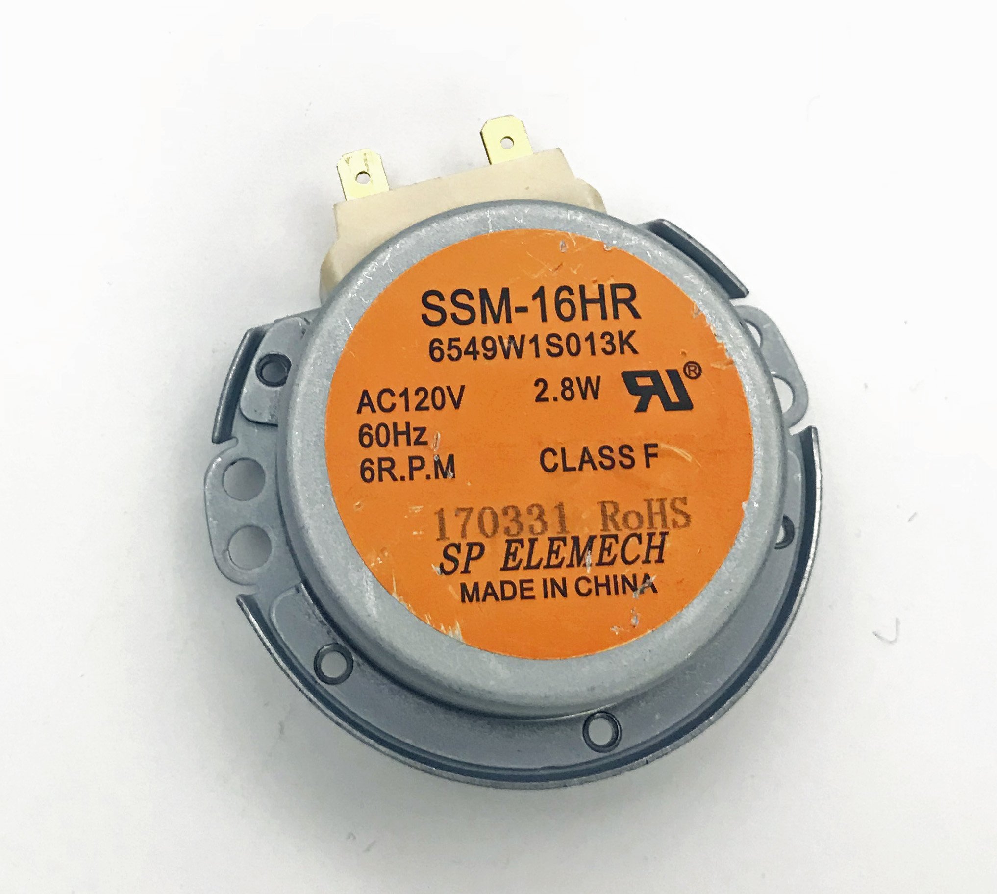 Original LG Microwave Turntable Motor Replacement for LMV1630ST, MV1608BB, MV1608WW - Compatible with LG Microwaves - Perfect for Home Kitchen Appliance Repair & DIY Replacement