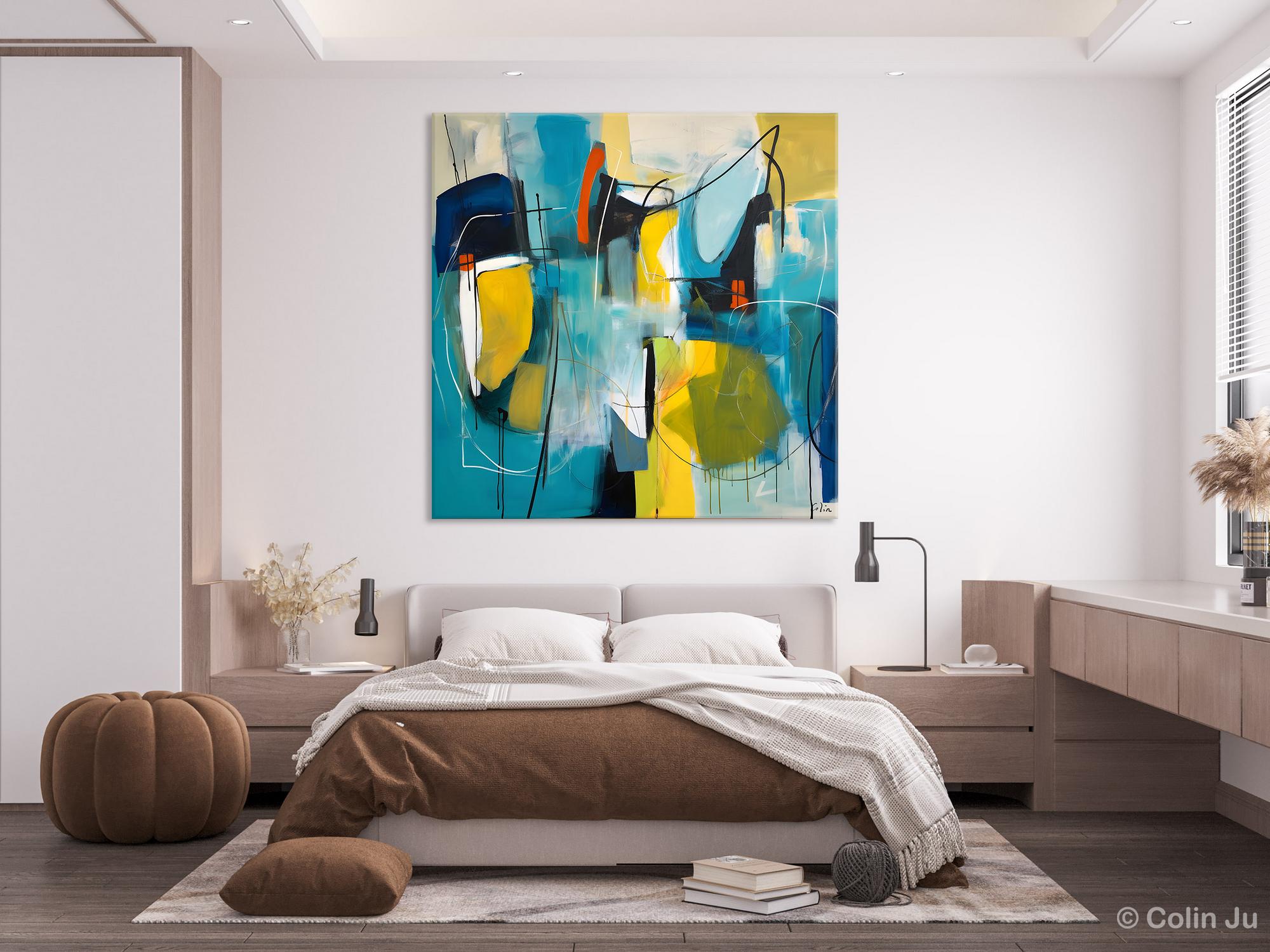 Extra Large Contemporary Abstract Acrylic Painting - Modern Canvas Wall Art for Living Room Decor | Original Handmade Artwork for Home & Office