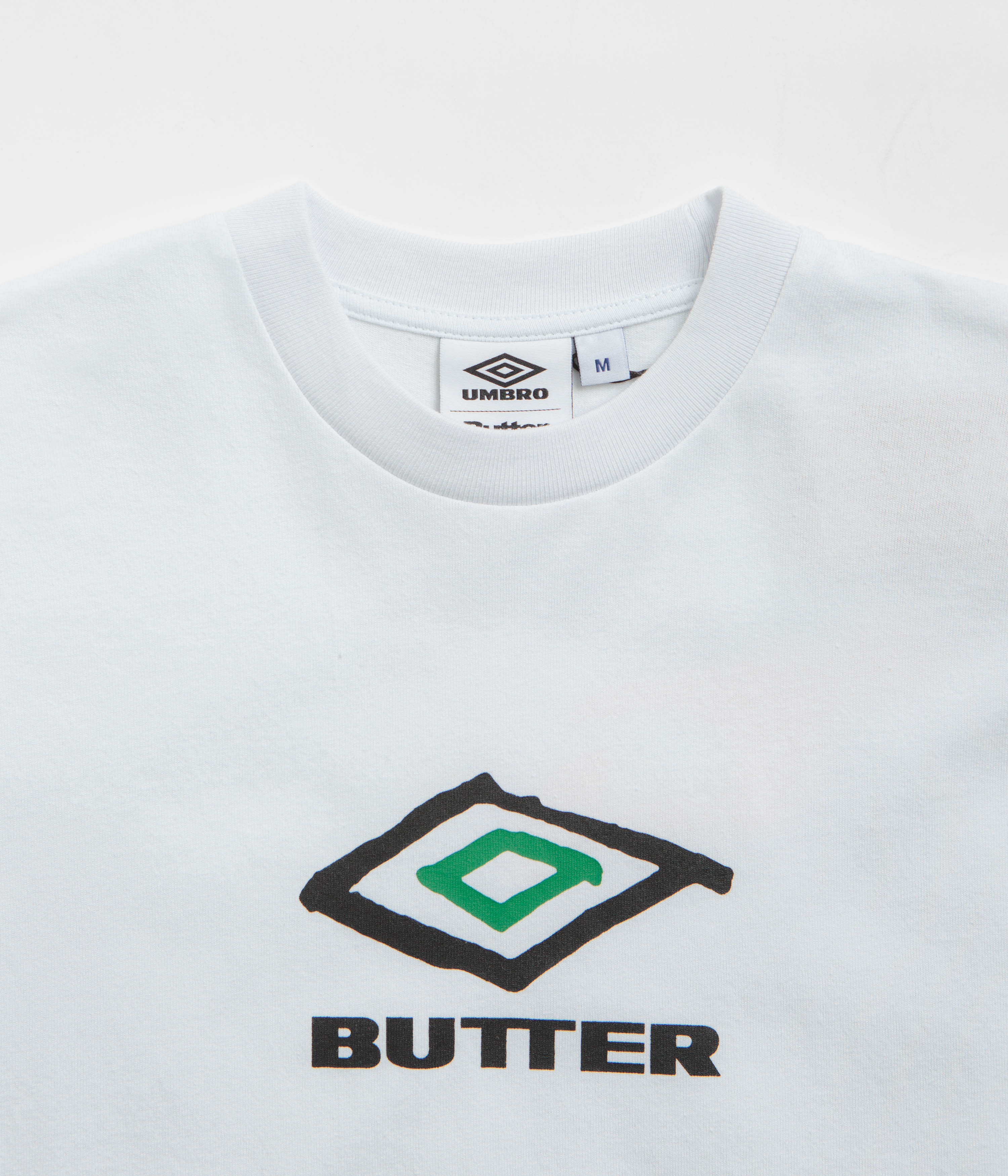 Butter Goods x Umbro Ball T-Shirt - White | Stylish Graphic Tee for Men & Women | Perfect for Casual Wear, Street Style & Sports Events