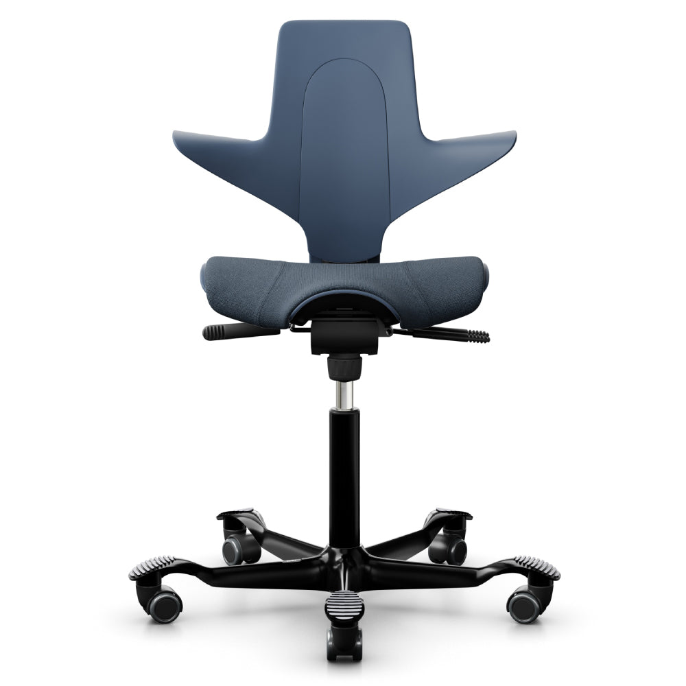 Ergonomic HÅG Capisco Saddle Chair 8020 - Adjustable Office Chair for Back Pain Relief, Perfect for Home & Work Use - Ideal for Standing Desks, Computer Work & Creative Professionals