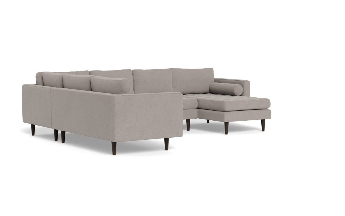 Ladybird 133 Corner Sectional Sofa with Right Chaise Lounge - Modern L-Shaped Couch for Living Room, Family Room & Home Theater