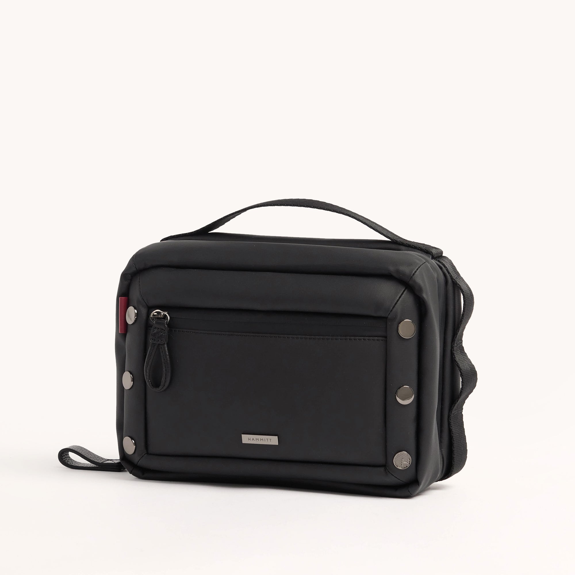 Del Mar Dopp Kit - Water-Resistant Travel Toiletry Bag for Men & Women | Black & Gunmetal | Perfect for Gym, Camping, and Business Trips