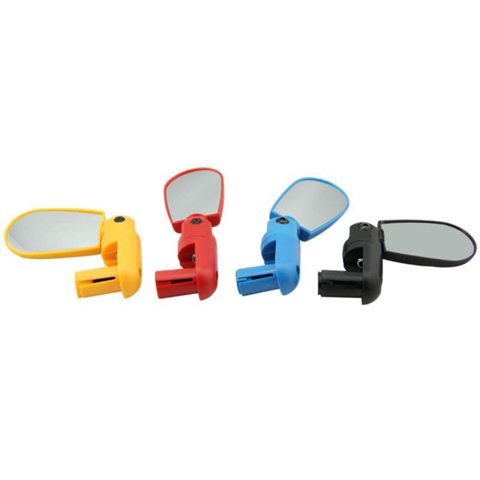Flexible Rotating Mini Bike Mirrors - Adjustable Bicycle Rearview Handlebar Mirror for Safe Cycling - Black (Perfect for Road Bikes, Mountain Bikes & Commuting)