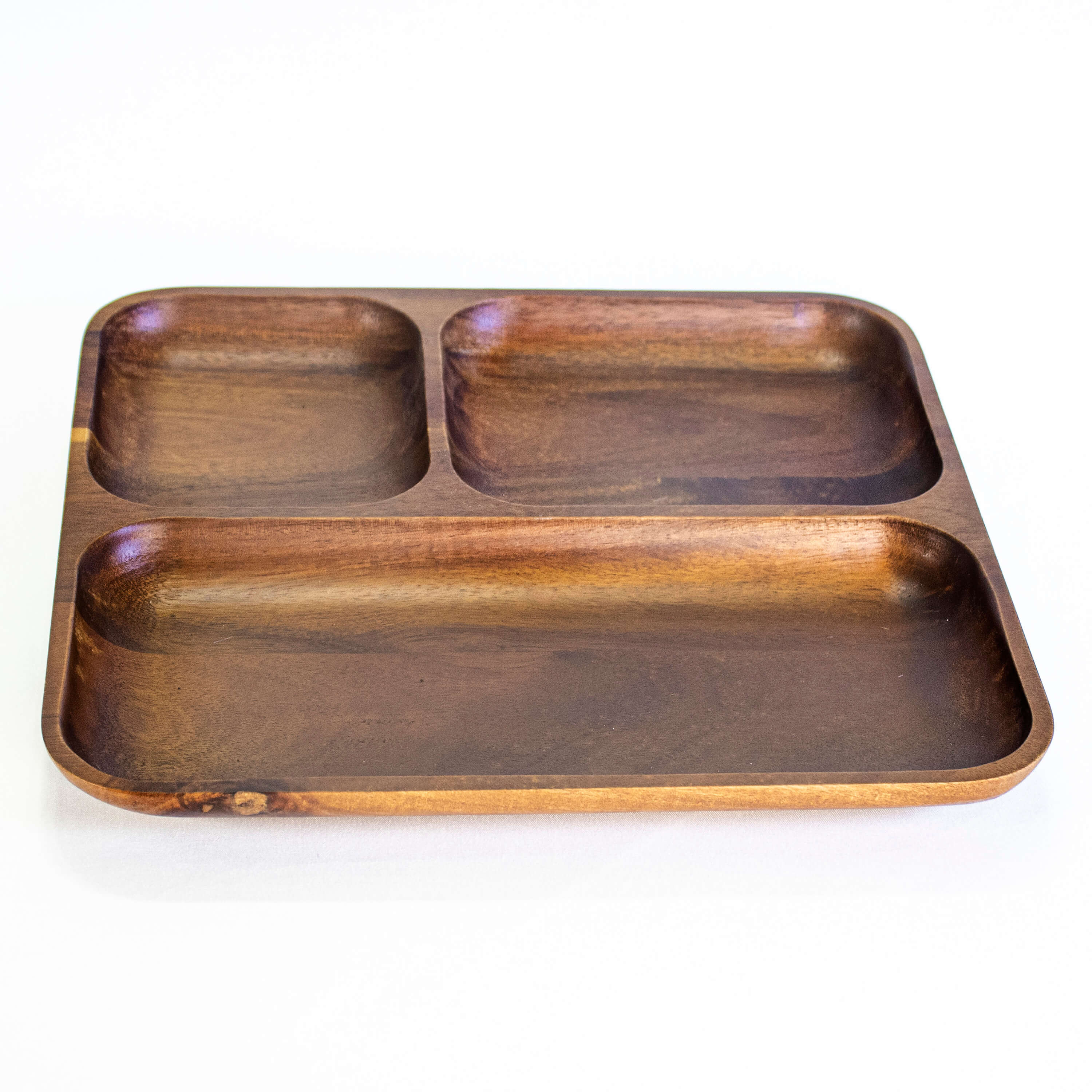 BergHOFF Acacia Wood Divided Serving Tray with 10 Compartments - Perfect for Charcuterie, Cheese Boards & Party Appetizers